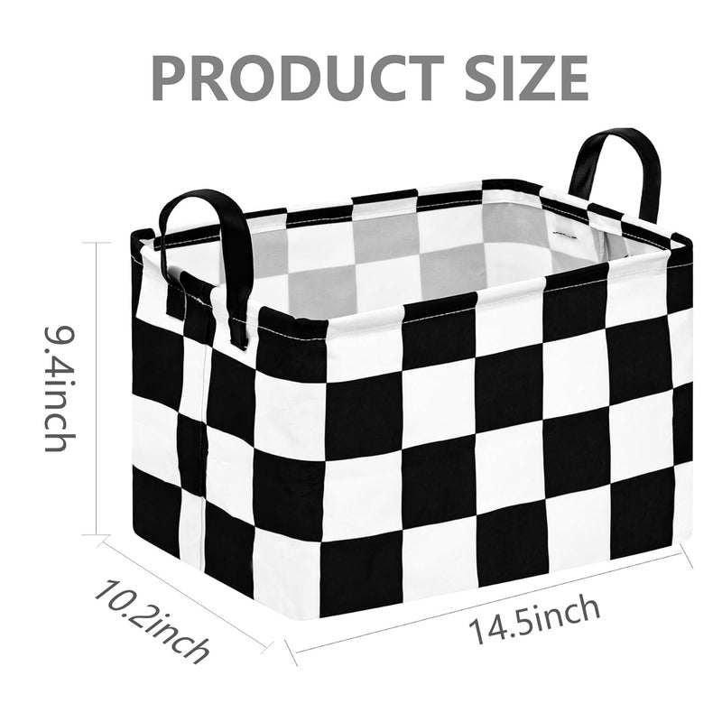 FUULOXE Storage Bin for Shelves Rectangle Closet Baskets Foldable Box with Handles, Gray Storage Bins, Storage Boxes for Home Office Car Dormroom - Image 2